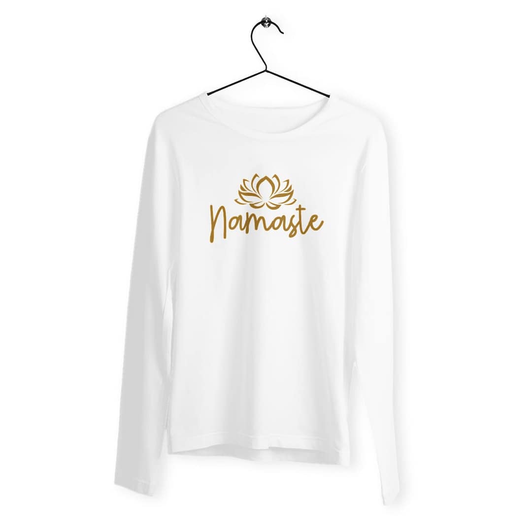 T-shirt Femme Manches Longues en Coton Bio Premium – Namaste 2 T-shirt Femme Manches Longues en Coton Bio Premium – Namaste