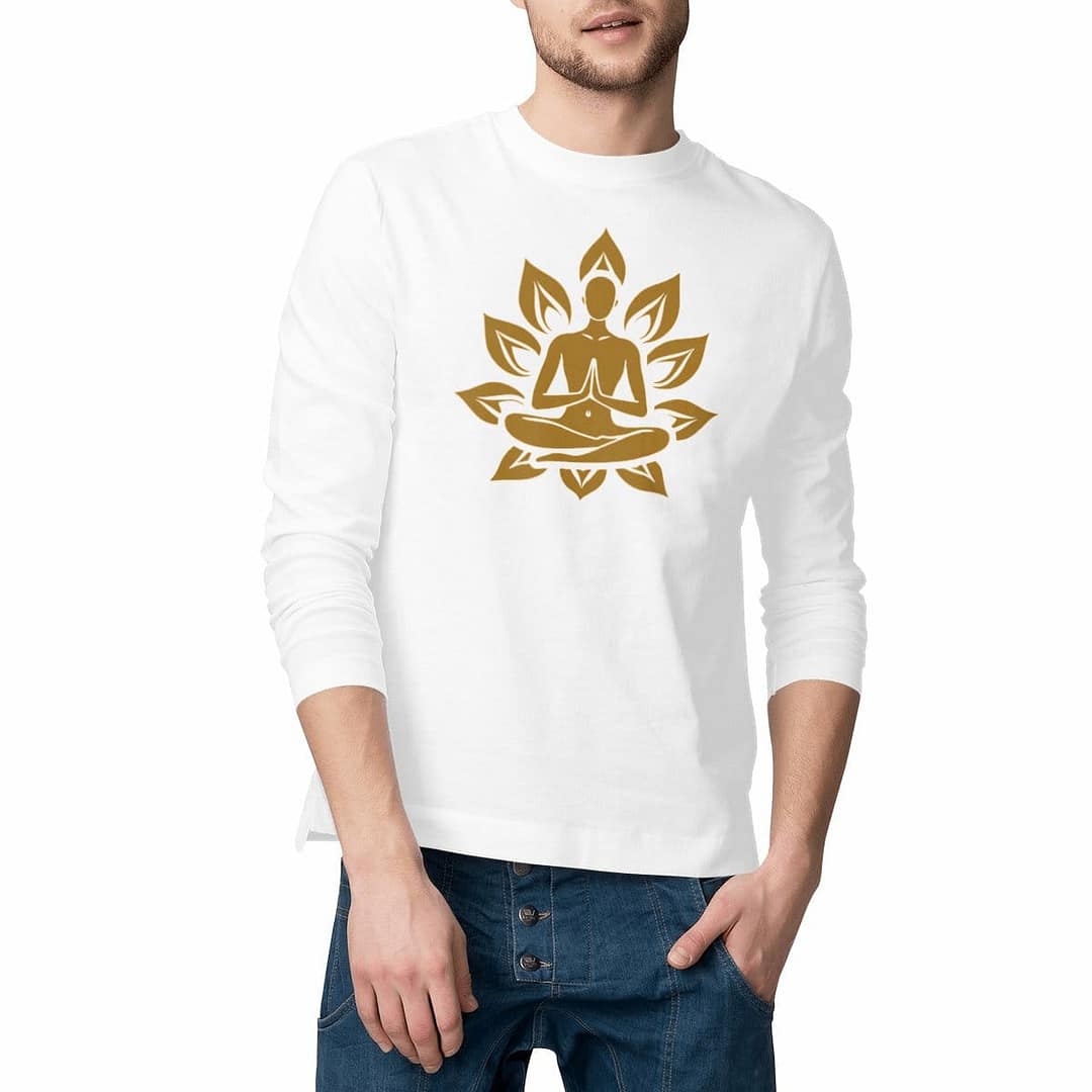 T-shirt Homme Manches Longues en Coton Bio Premium – Yogi 1 T-shirt Homme Manches Longues en Coton Bio Premium – Yogi