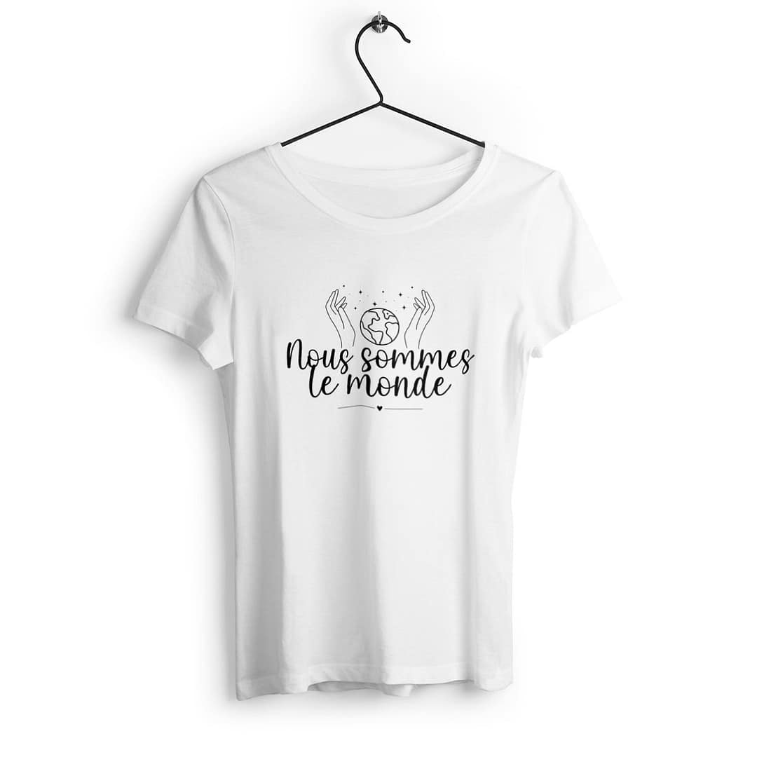 T-shirt Femme en Coton Bio – Nous sommes le monde 2 T-shirt Femme en Coton Bio – Nous sommes le monde