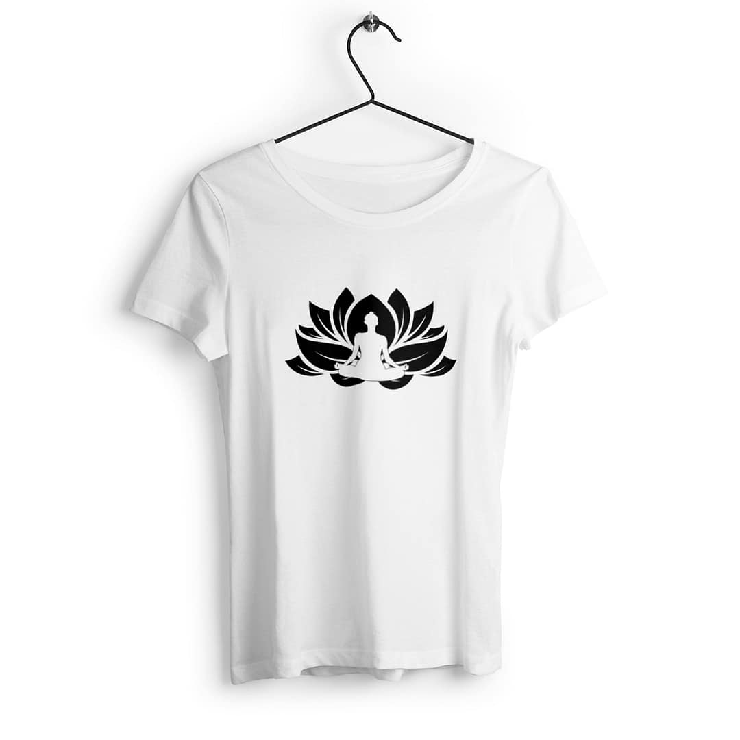 T-shirt Femme en Coton Bio - Yogi fleur de lotus 2 T-shirt Femme en Coton Bio - Yogi fleur de lotus