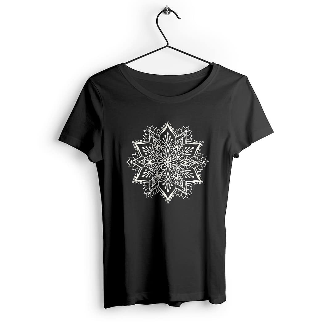 T-shirt Femme en Coton Bio - Fleur Mandala 7 T-shirt Femme en Coton Bio - Fleur Mandala