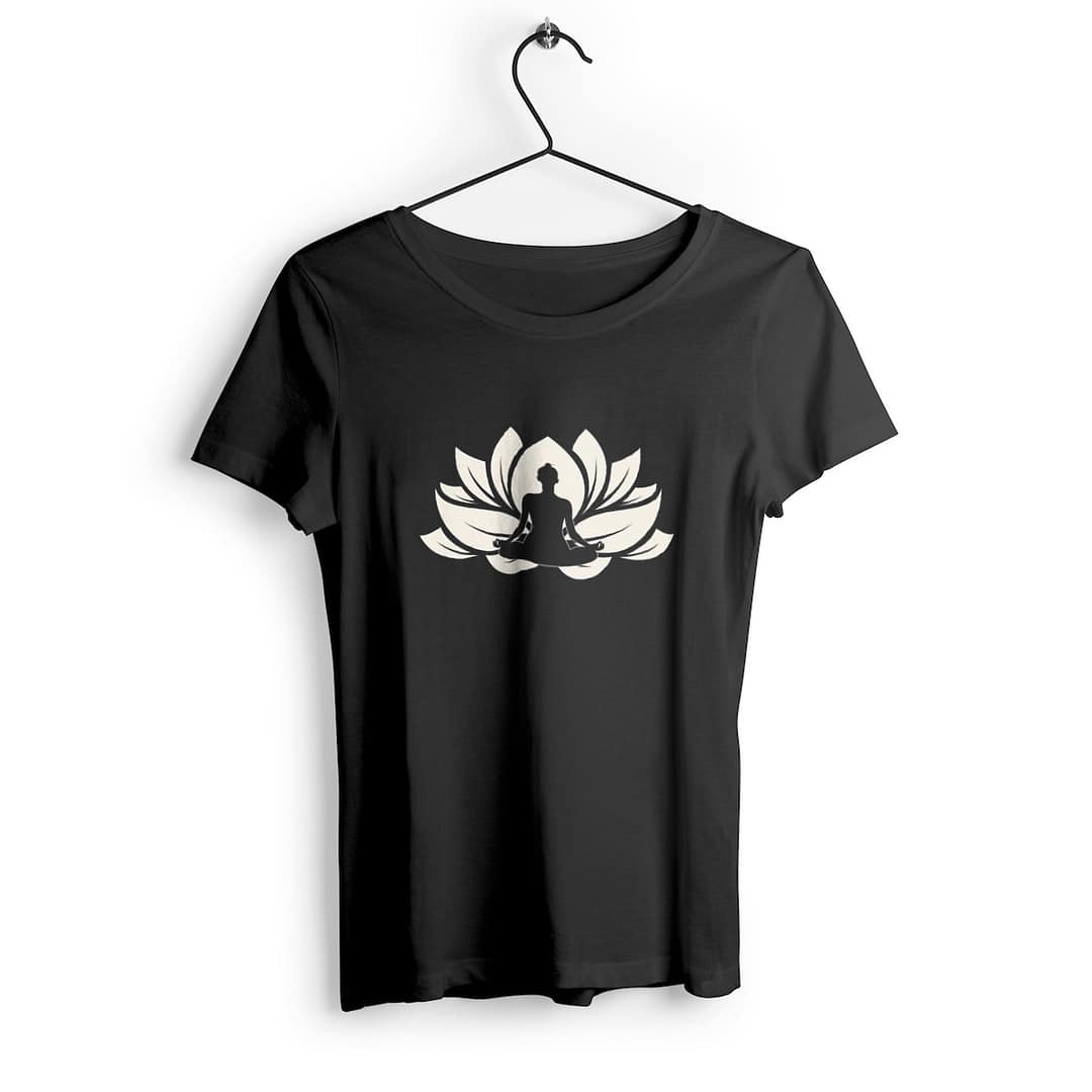 T-shirt Femme en Coton Bio - Yogi fleur de lotus 7 T-shirt Femme en Coton Bio - Yogi fleur de lotus