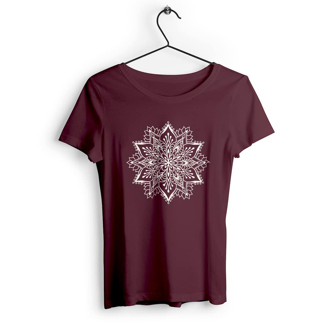 T-shirt Femme en Coton Bio - Fleur Mandala 9 T-shirt Femme en Coton Bio - Fleur Mandala