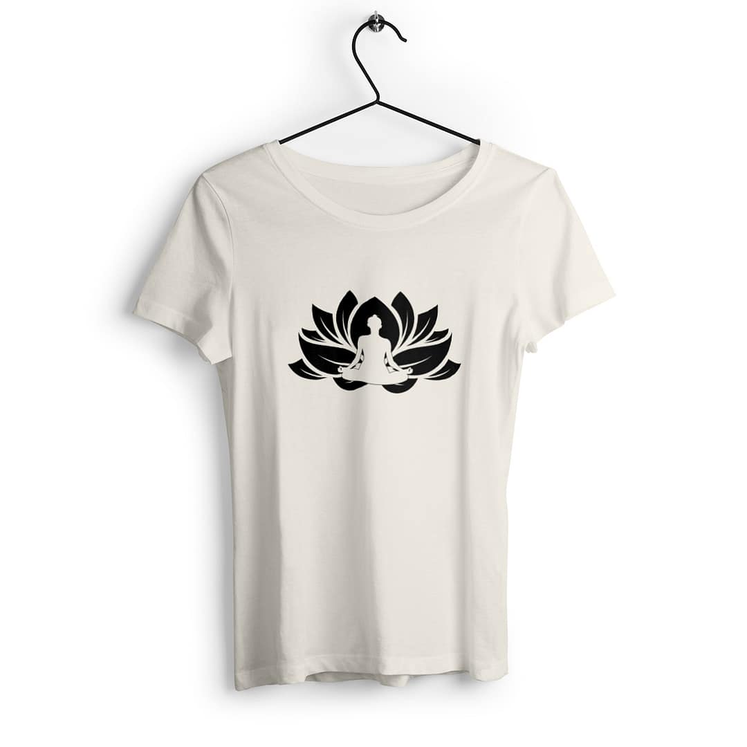 T-shirt Femme en Coton Bio - Yogi fleur de lotus 4 T-shirt Femme en Coton Bio - Yogi fleur de lotus