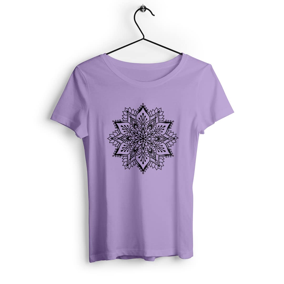 T-shirt Femme en Coton Bio - Fleur Mandala 5 T-shirt Femme en Coton Bio - Fleur Mandala
