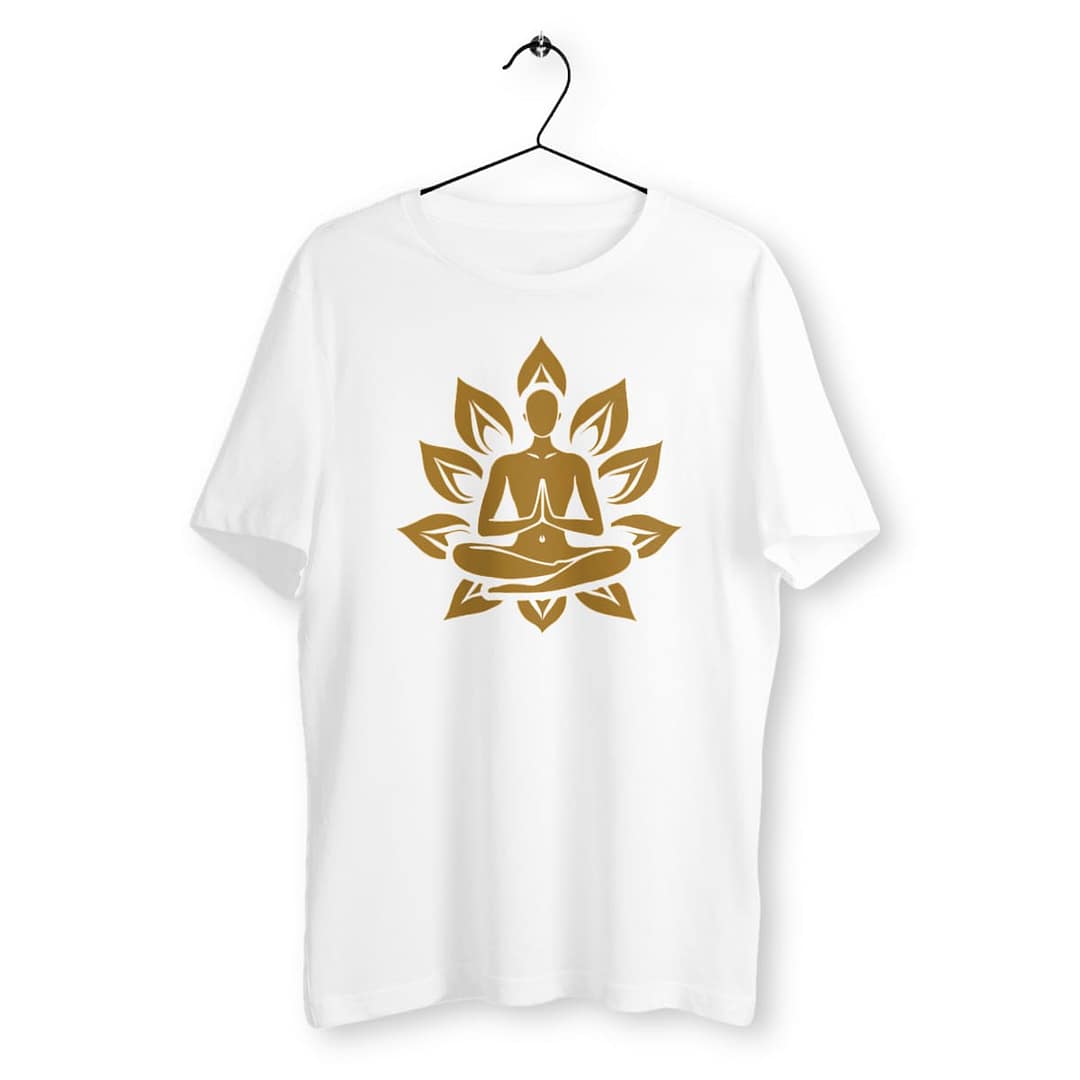 T-Shirt Homme en Coton écologique - Yogi 2 T-Shirt Homme en Coton écologique - Yogi - blanc