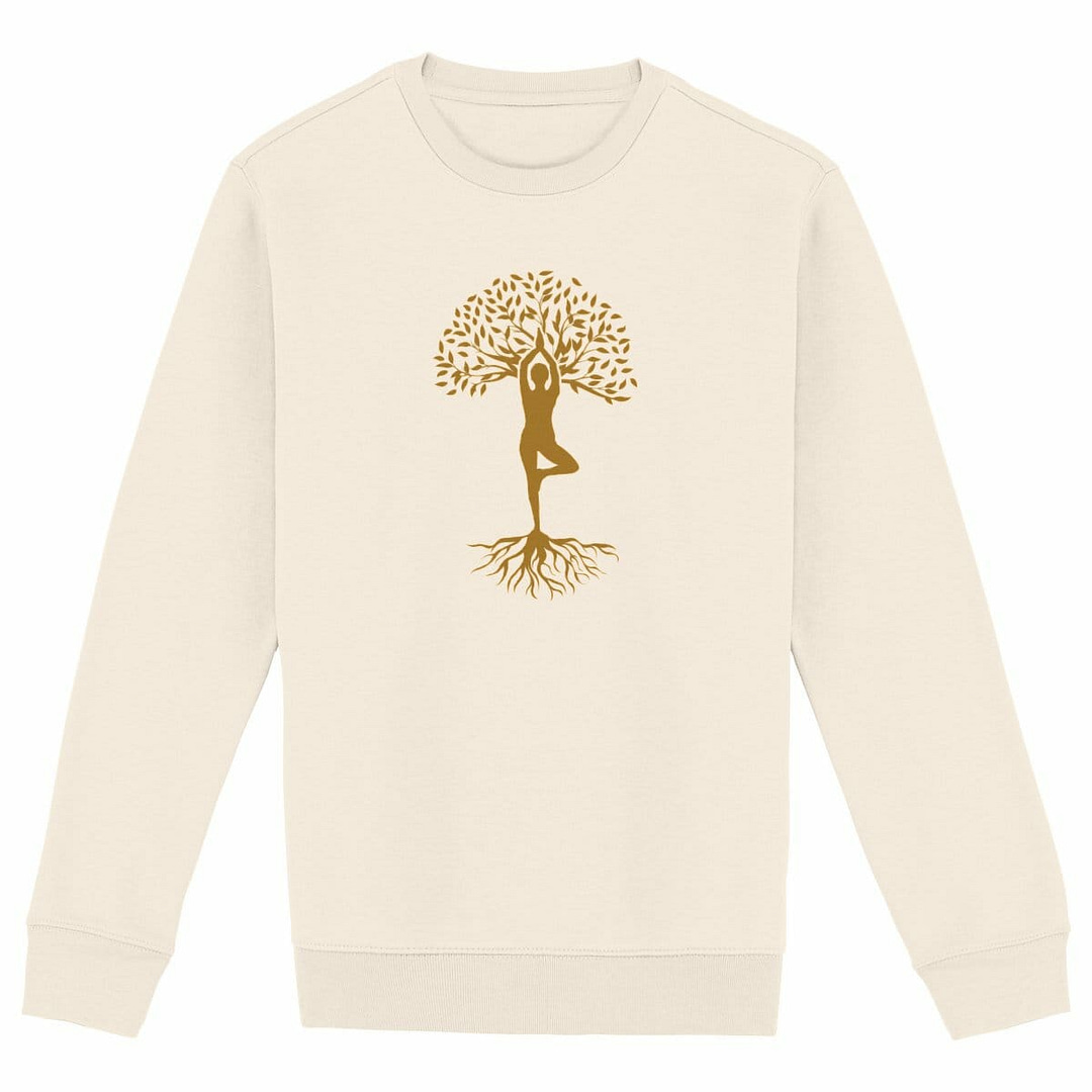 Sweat-shirt Unisexe en Coton Bio Premium - Arbre de vie 1 Sweat-shirt Unisexe en Coton Bio Premium - Arbre de vie