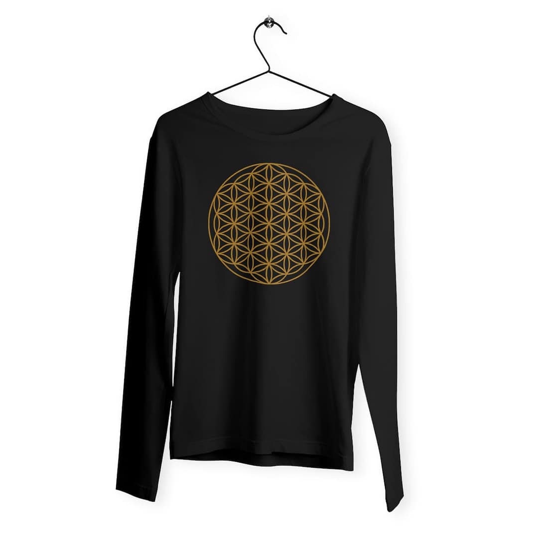 T-shirt Femme Manches Longues en Coton Bio Premium – Fleur de vie 3 T-shirt Femme Manches Longues en Coton Bio Premium – Fleur de vie