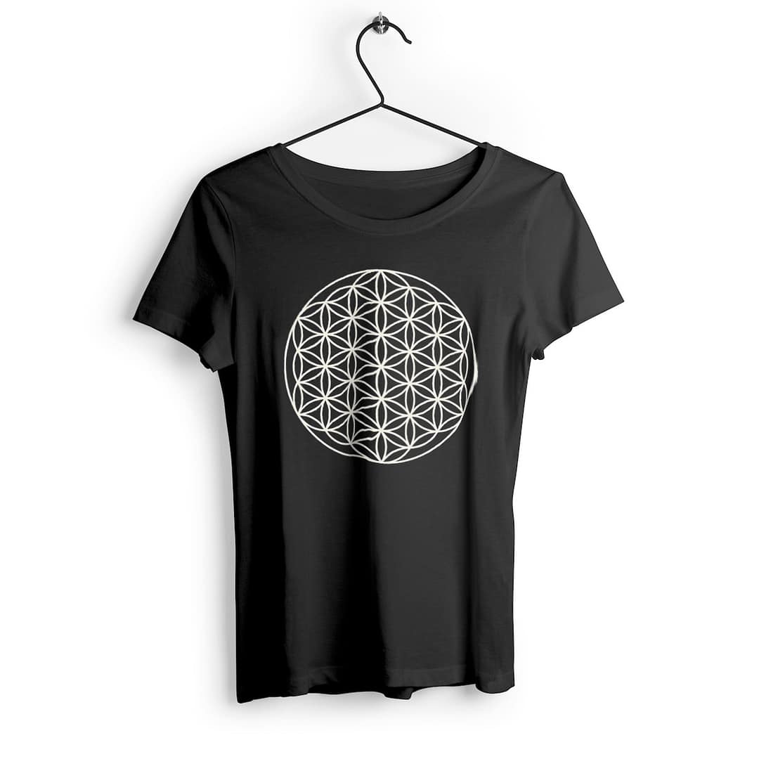 T-shirt Femme en Coton Bio - Fleur de vie 7 T-shirt Femme en Coton Bio - Fleur de vie