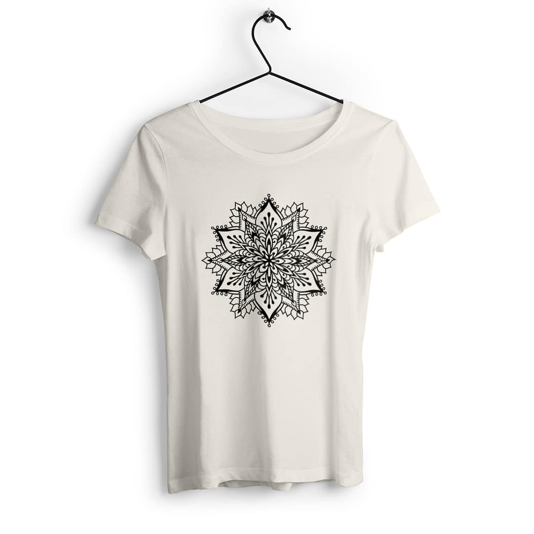 T-shirt Femme en Coton Bio - Fleur Mandala 4 T-shirt Femme en Coton Bio - Fleur Mandala