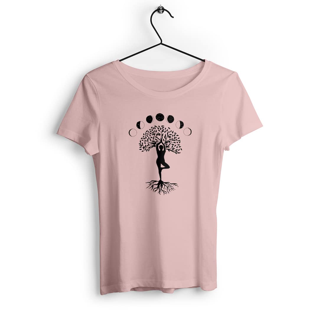 T-shirt Femme en Coton Bio – Arbre de vie avec phases de lune 6 T-shirt Femme en Coton Bio – Arbre de vie avec phases de lune