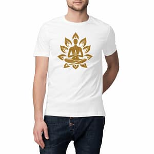 T-Shirt Homme en Coton écologique - Yogi - blanc