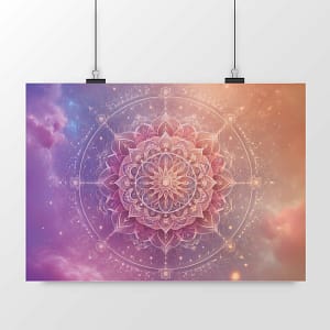 Affiche Mandala dans le Ciel